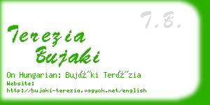 terezia bujaki business card
